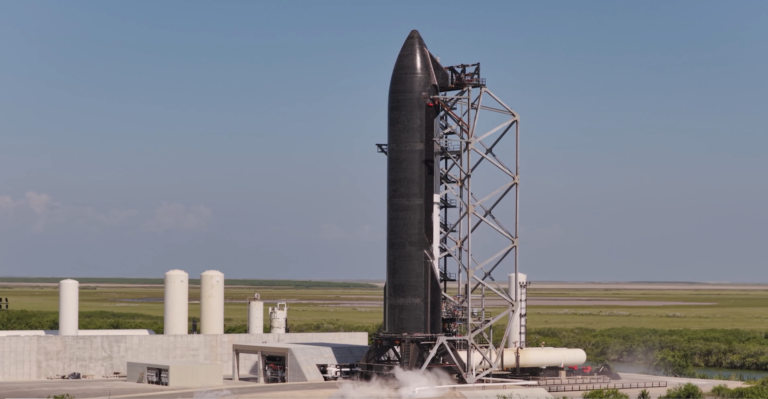 starship flight 13 static fire test